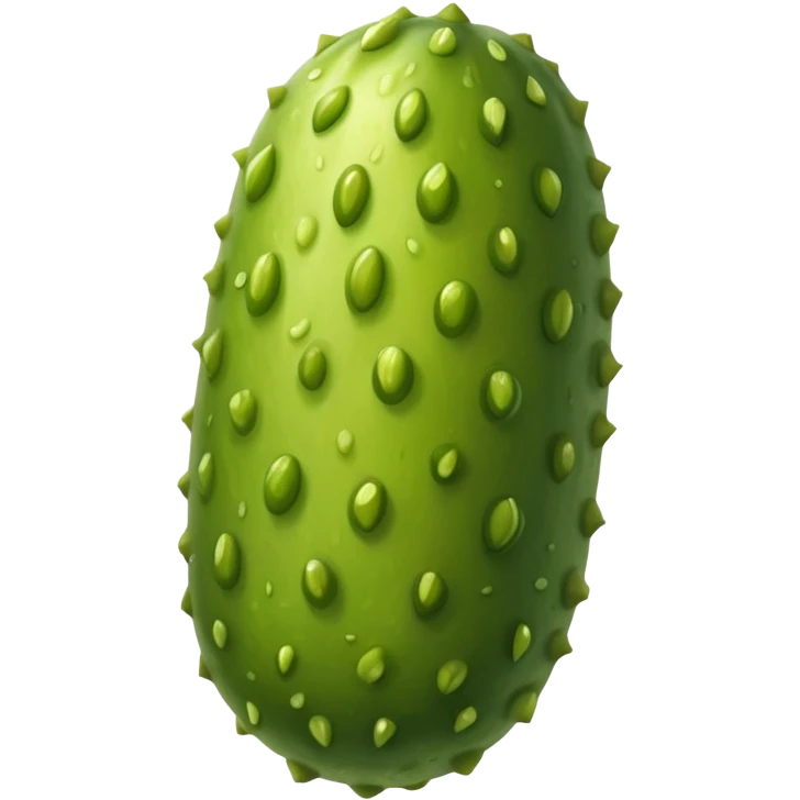 green pickle with bumpy texture emoji