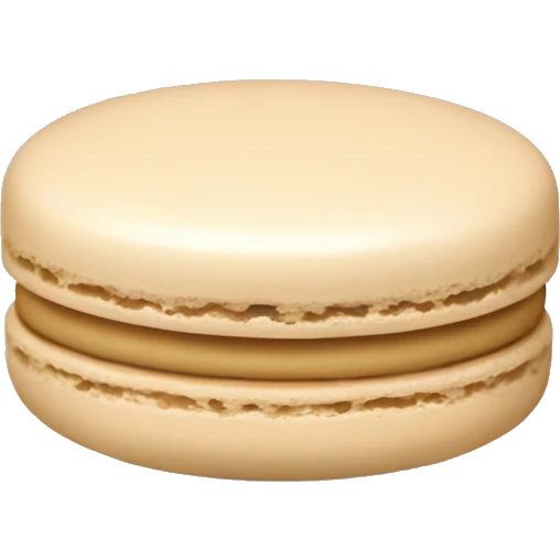 beige macaron emoji