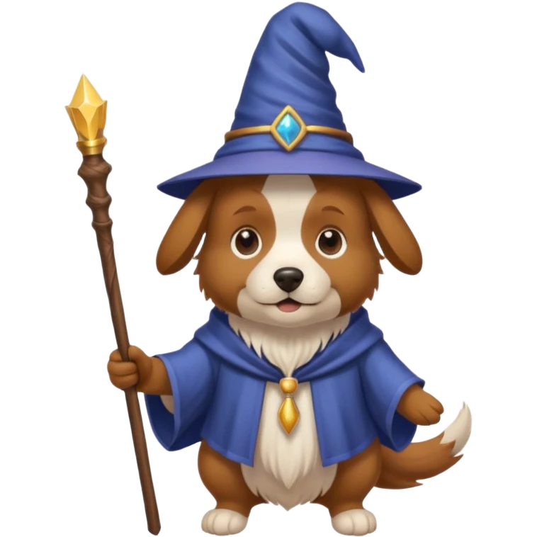 Dog wizard emoji
