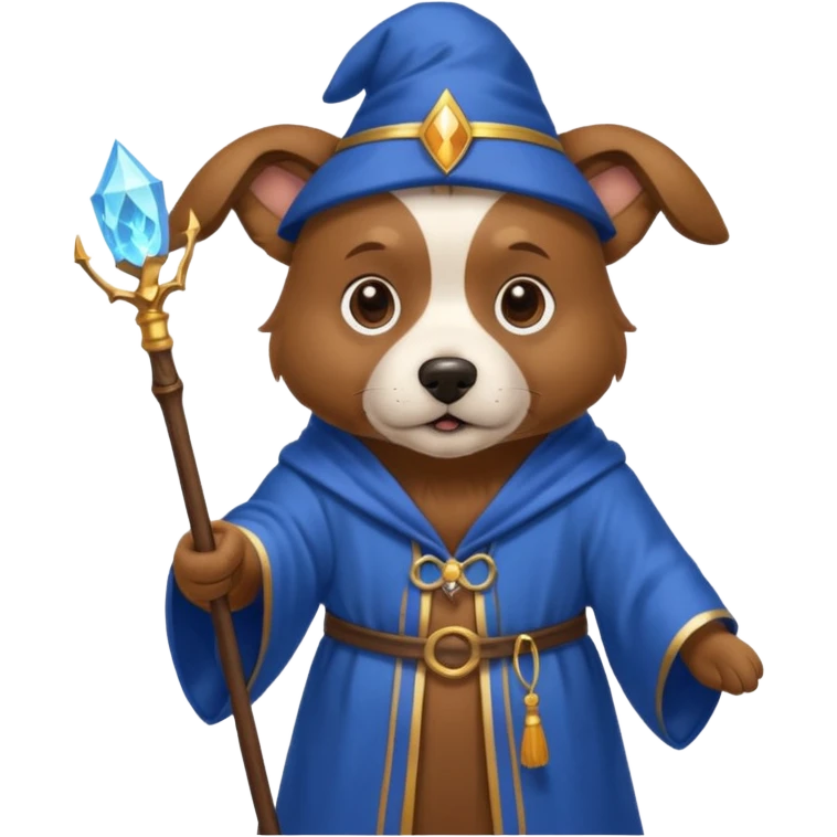 Dog wizard emoji