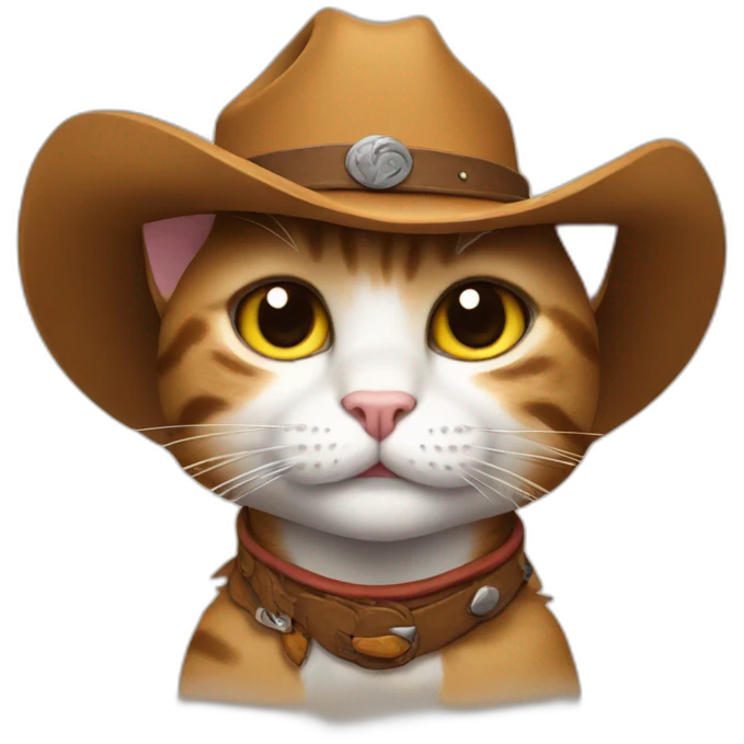 Cowboy cat emoji