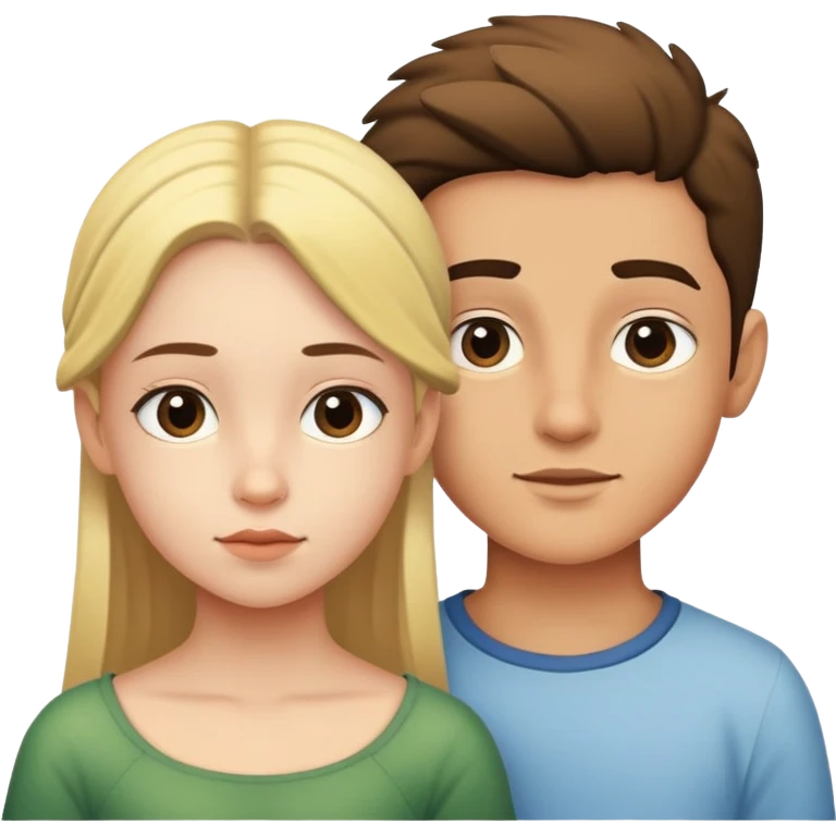 Boy Canarie and girl Canarie emoji