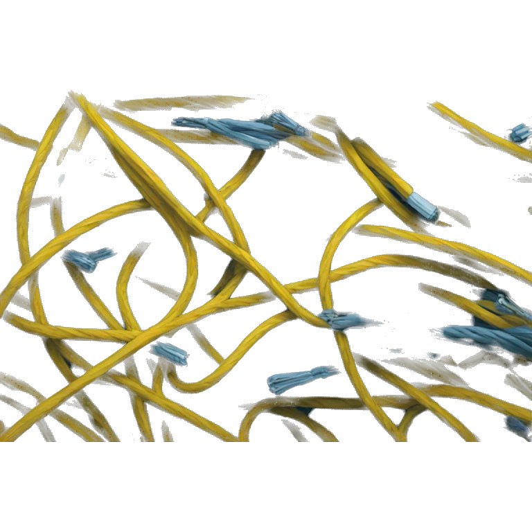 A lot of Unorganized cables emoji
