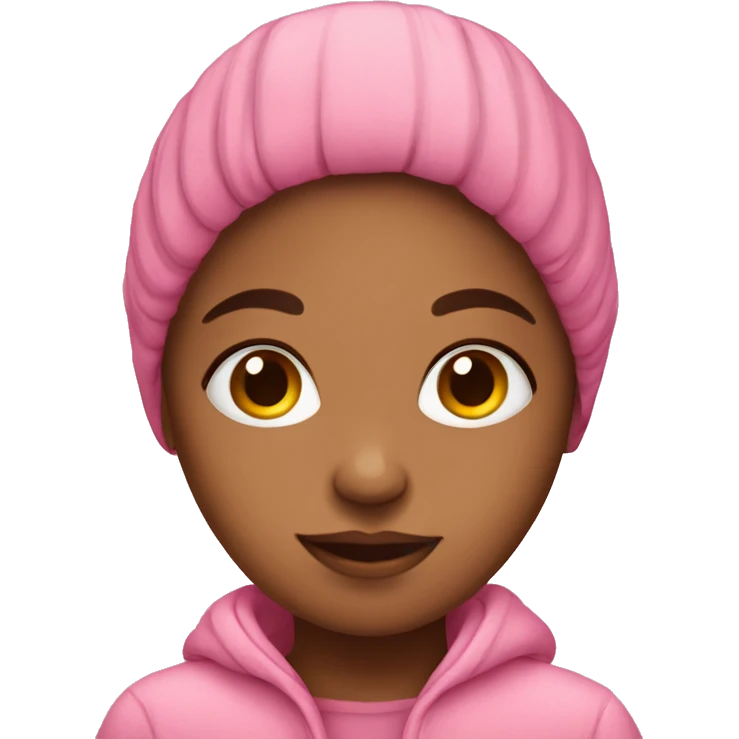 Pink cozy girl emoji