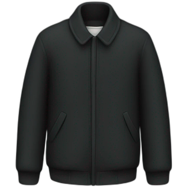 black cotton jacket emoji