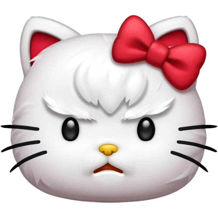 Angry hello kitty  emoji