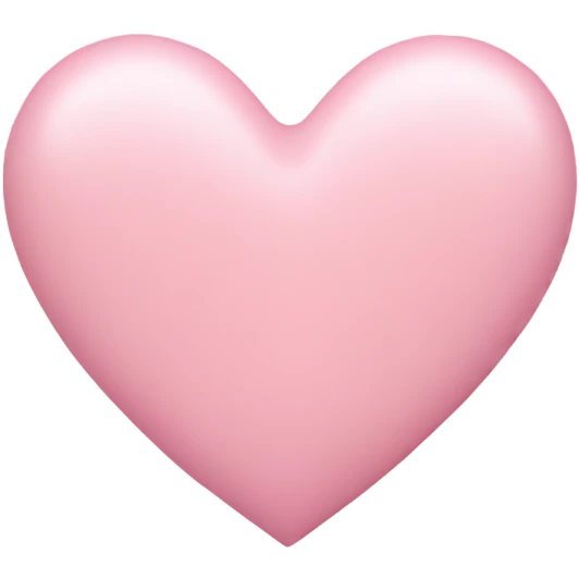 pastel pink heart emoji