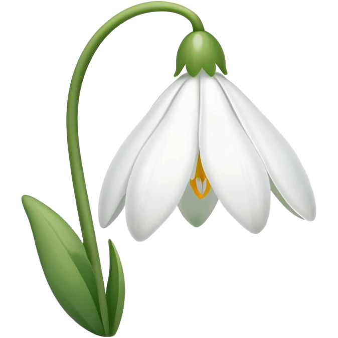 Can u make mi a small snowdrop flower emoji so i can put it in my description on instagram emoji