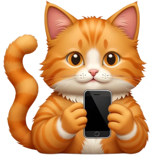 cat with phone  emoji