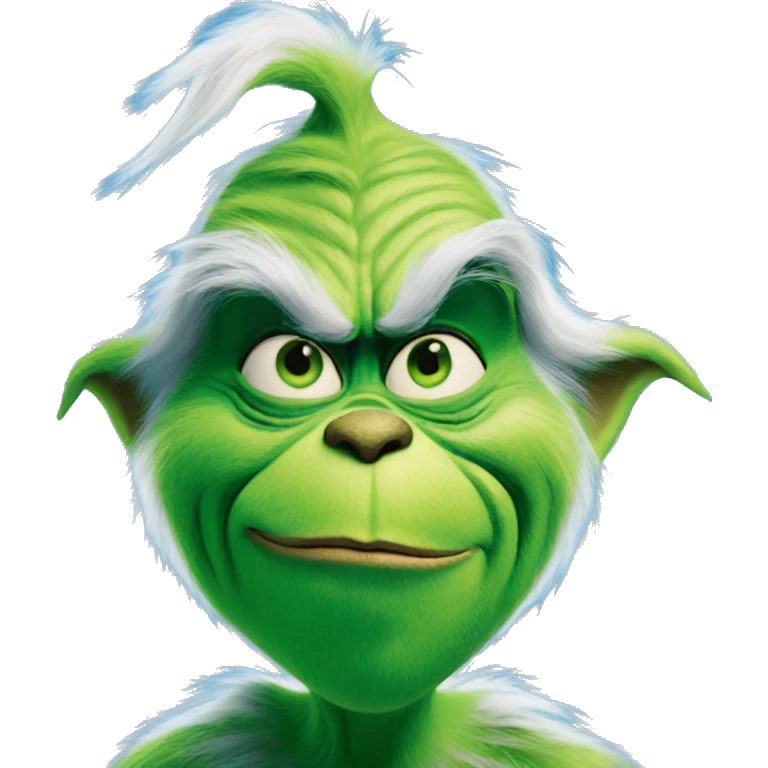 The grinch but blue emoji