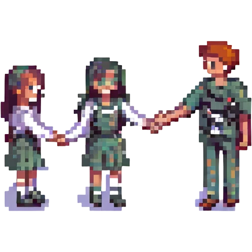 boy and girl shaking hands emoji