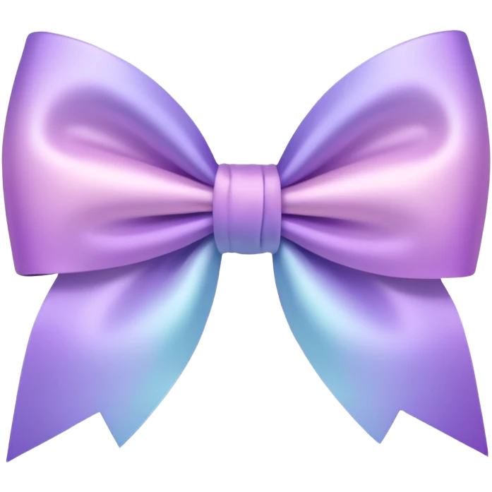 pastel Violet gradient bow emoji