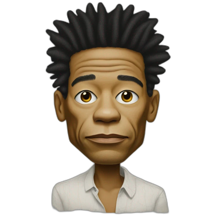 cartoon portrait of Jean-Michel Basquiat emoji