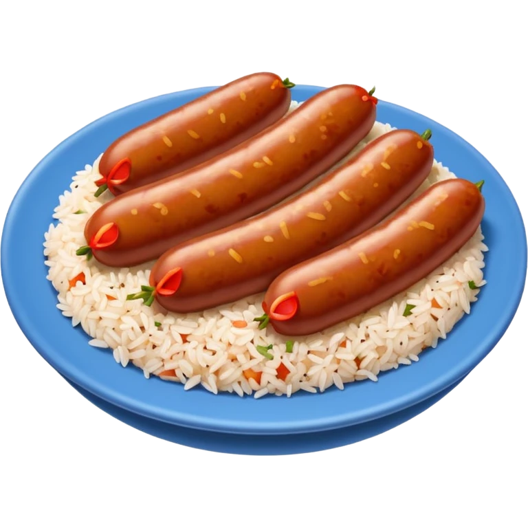 emoji of Rougail saucisse meal. Typical Reunion island meal emoji