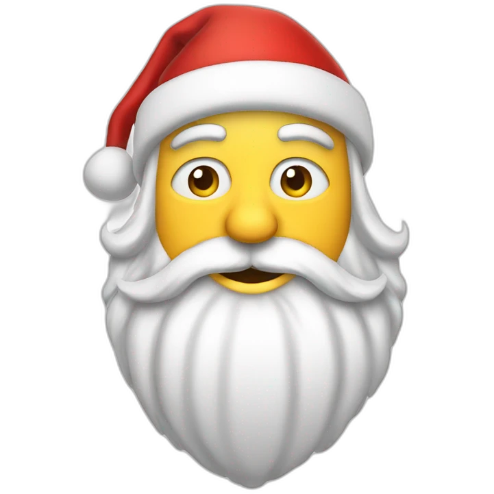 skiing father christmas emoji