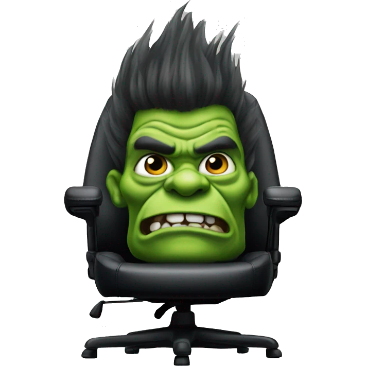 troll on a RAZER Gaming chair emoji