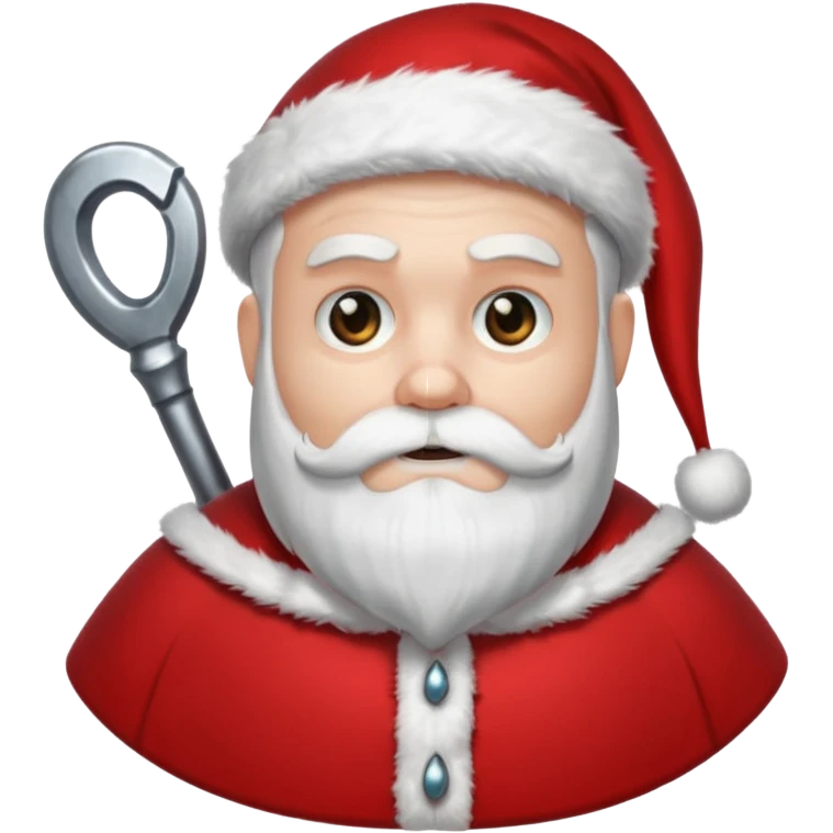 The reaper dressed as santa emoji