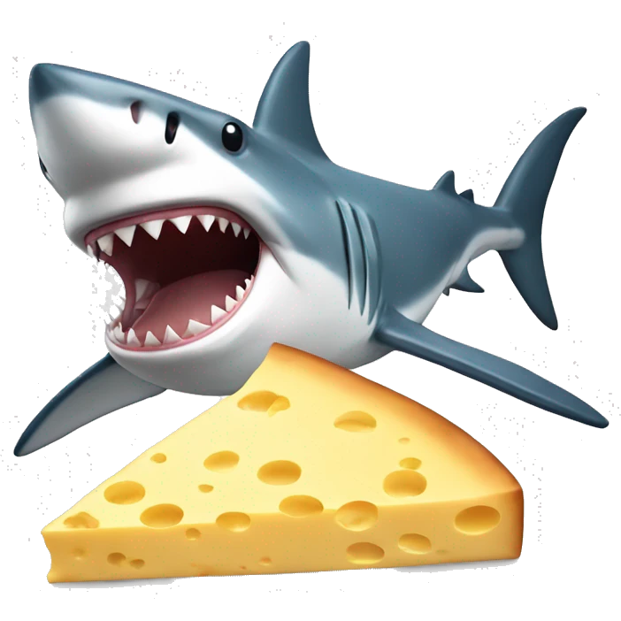 shark with cheese emoji