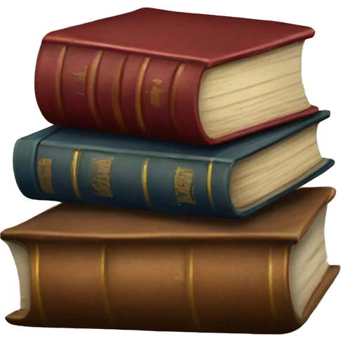 A stack of old Books emoji