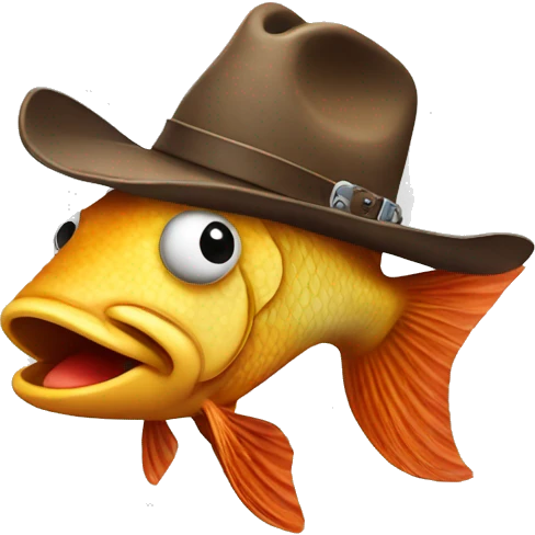 Cowboy fish emoji