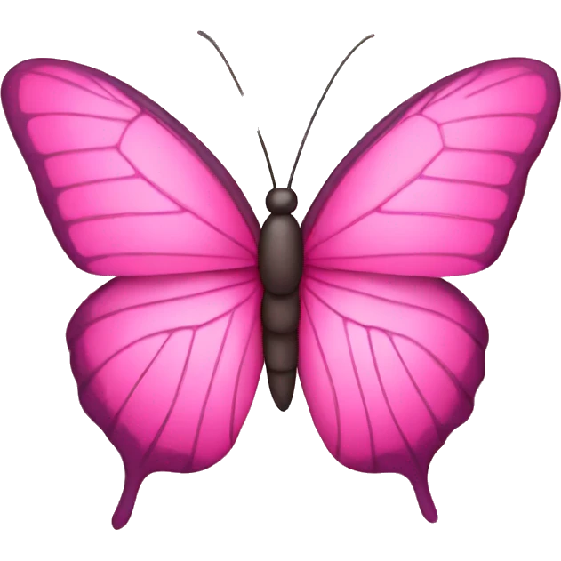 Pink butterfly  emoji