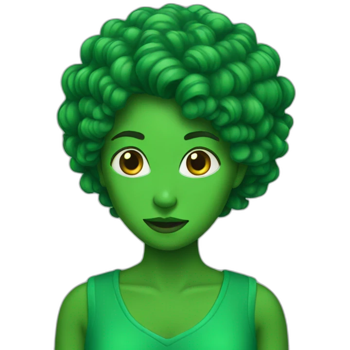 Women green yeas emoji
