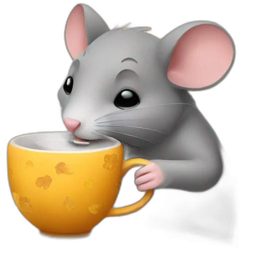  cozy mouse drinking tea emoji