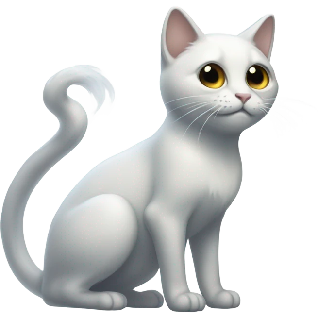 half cat half ghost  emoji