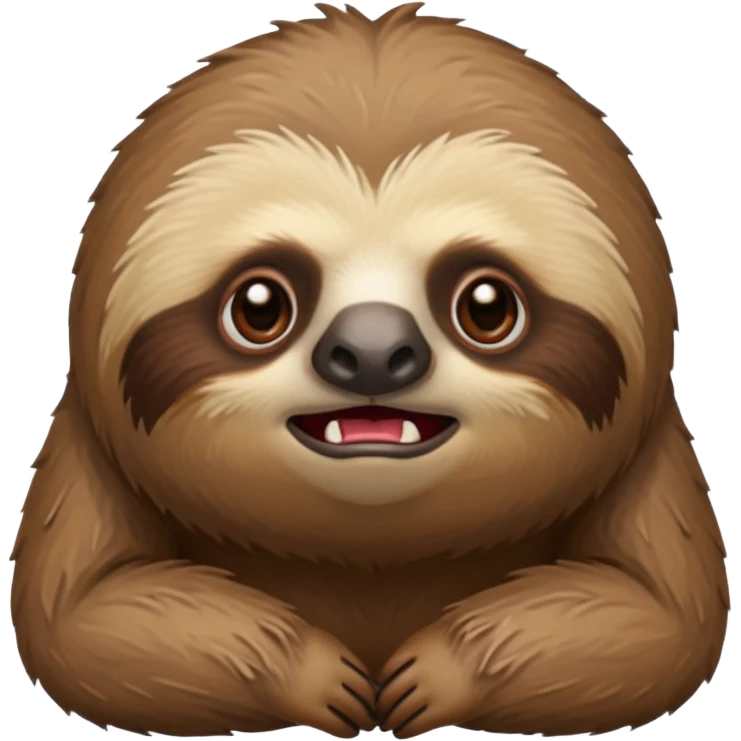 Perezoso con cara de enojado emoji