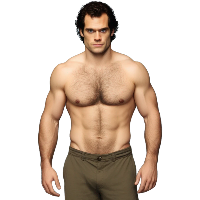 Henry Cavill shirtless hairy  emoji