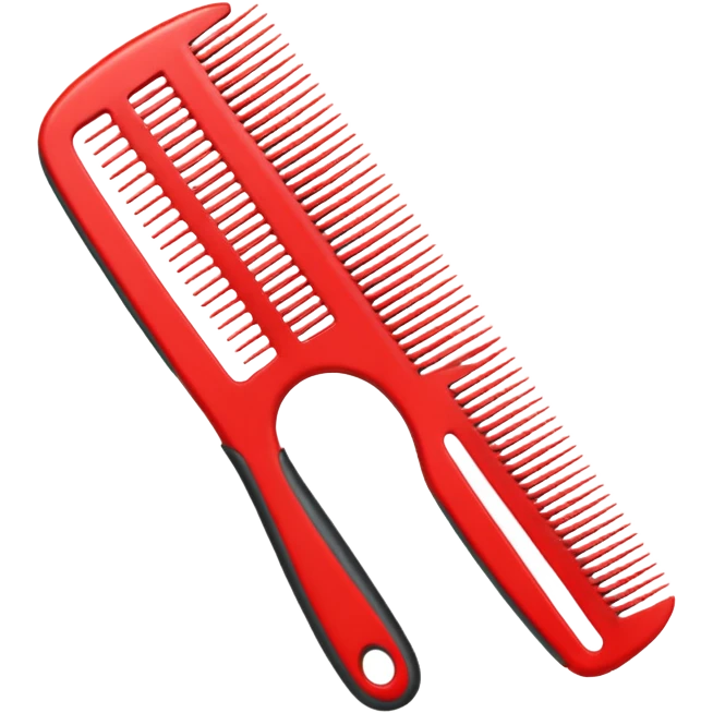 hairdressing comb emoji