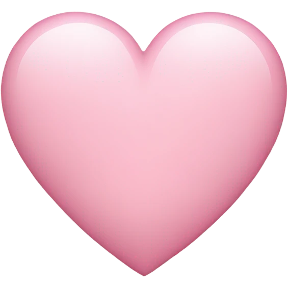 Light pink heart emoji