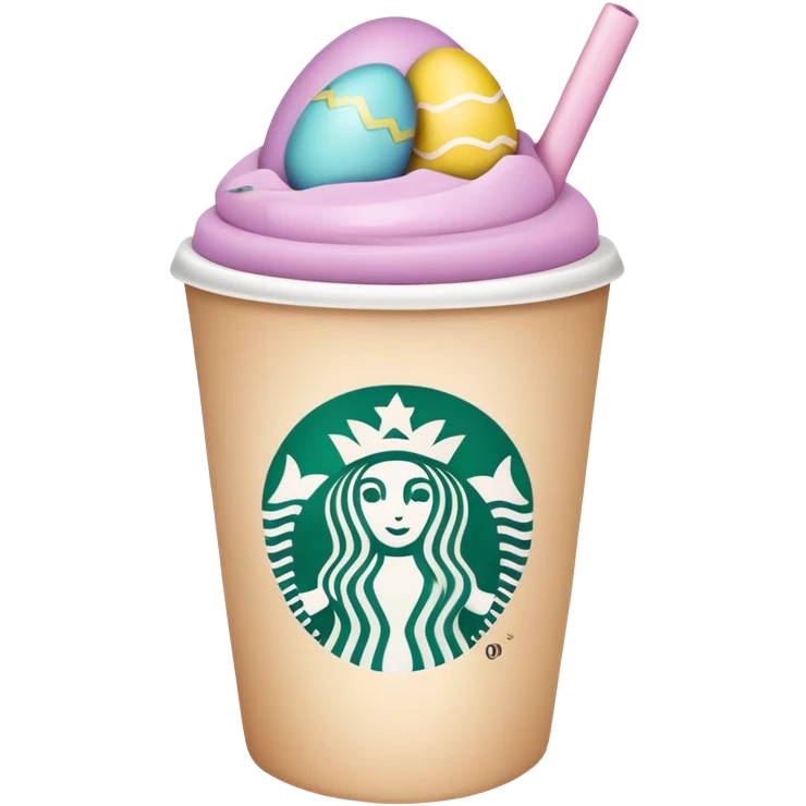 Starbucks easter emoji
