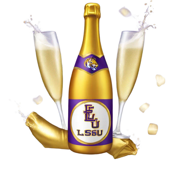 LSU champagne emoji