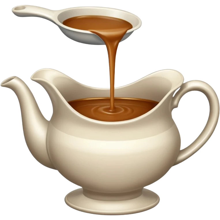 pouring gravy from a boat emoji