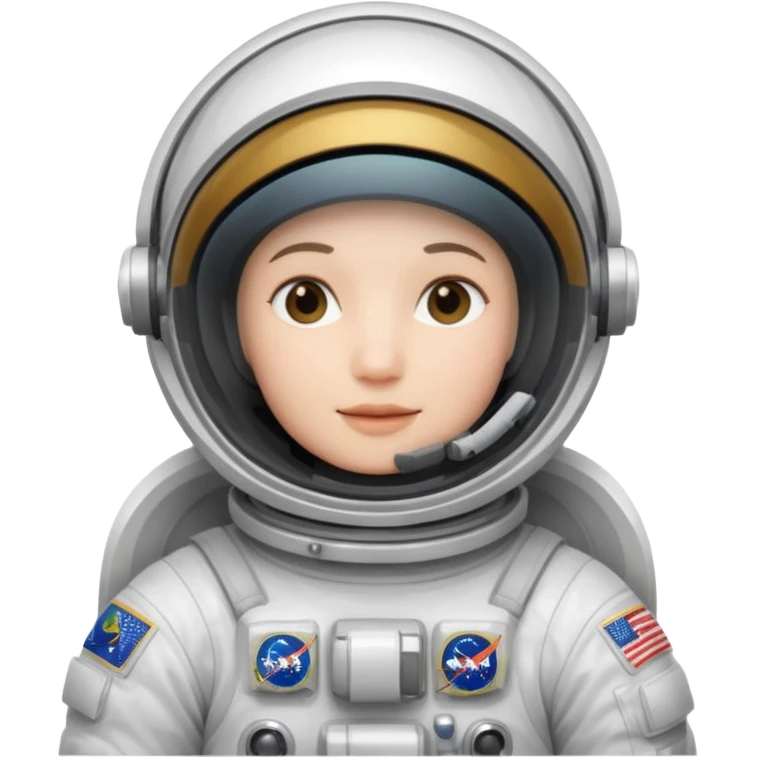 Astronaut floating in space no face only helmet emoji