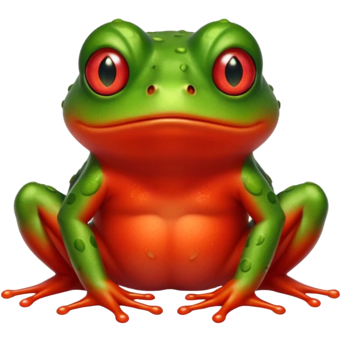 angry red face fuming frog emoji