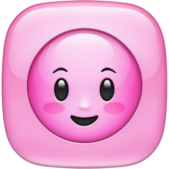 Light pink digital design emoji