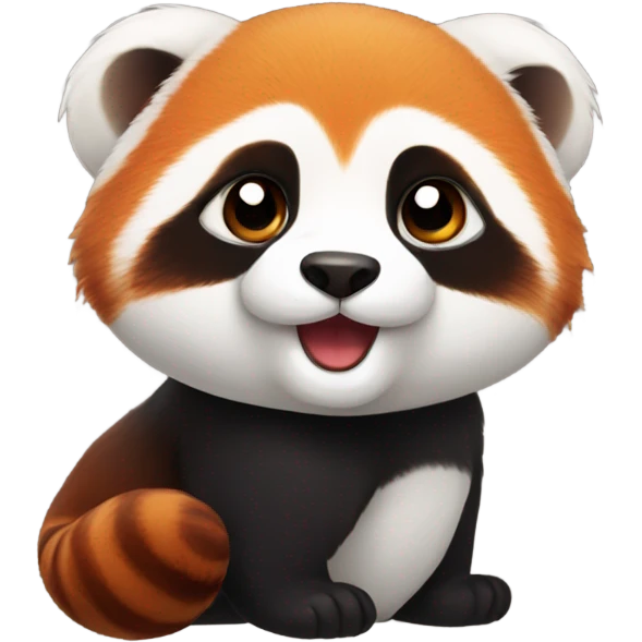 Cute Lesser panda emoji