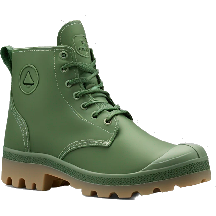 Original Palladium pampa Mens Low Boot Green Low Under Heels emoji