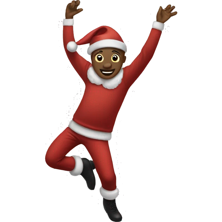 Christmas dancing emoji