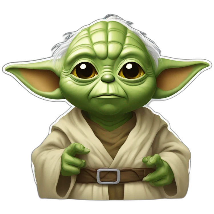 Yoda buvant une bière emoji