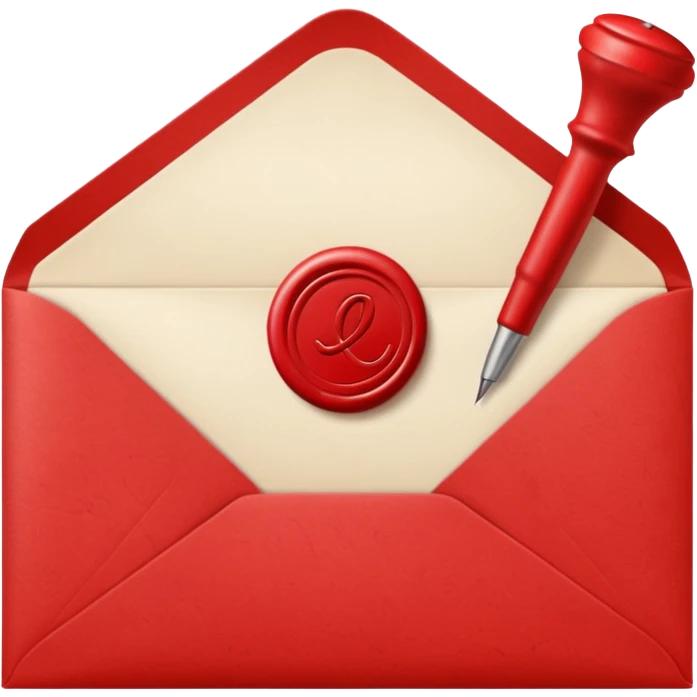 Cream-colored romantic Letter Envelope  emoji