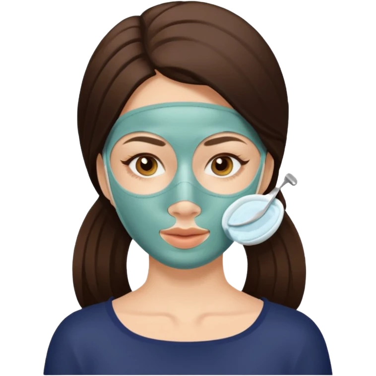 woman doing beauty treatment emoji