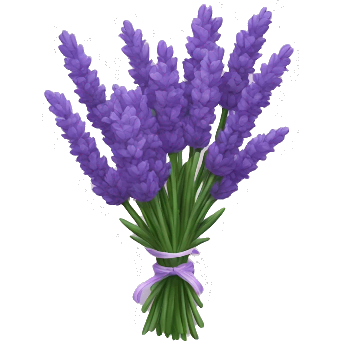 Lavenders in a bouquet  emoji