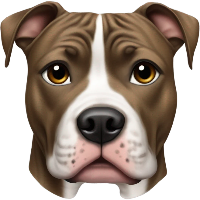 Brindle black nosed pitbull emoji