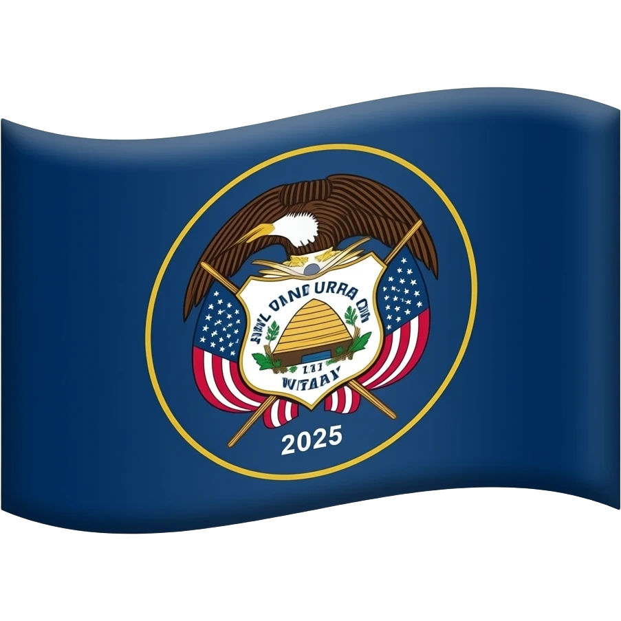 modern flag of utah as of 2025 emoji