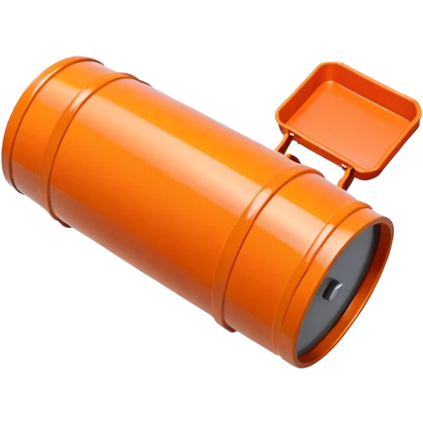 orange road construction barrel emoji