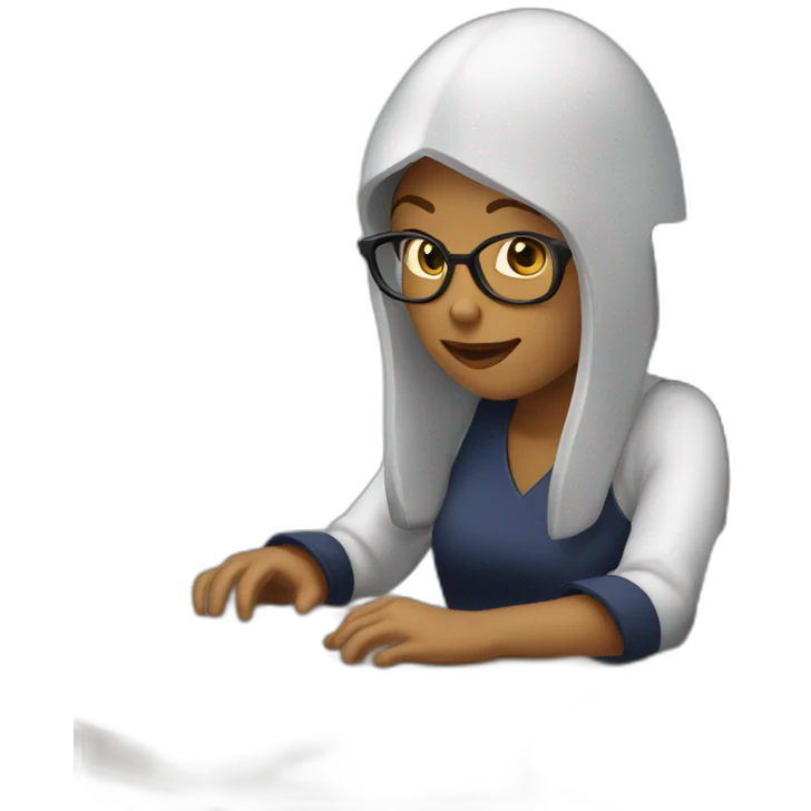 Wizards women working on computer emoji