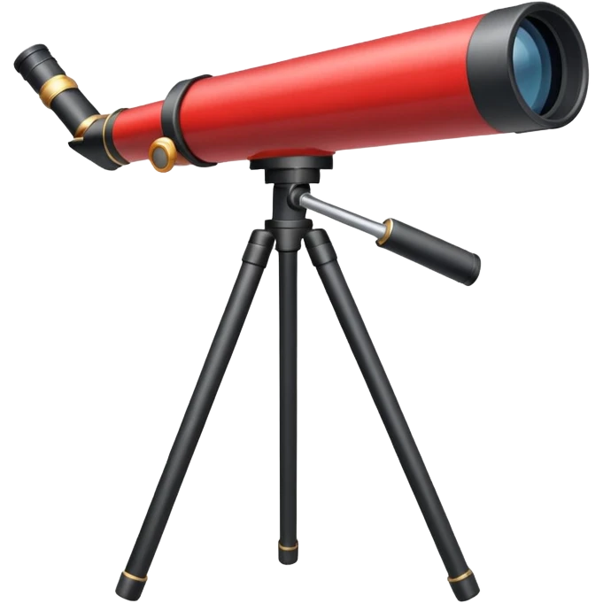 telescope red emoji